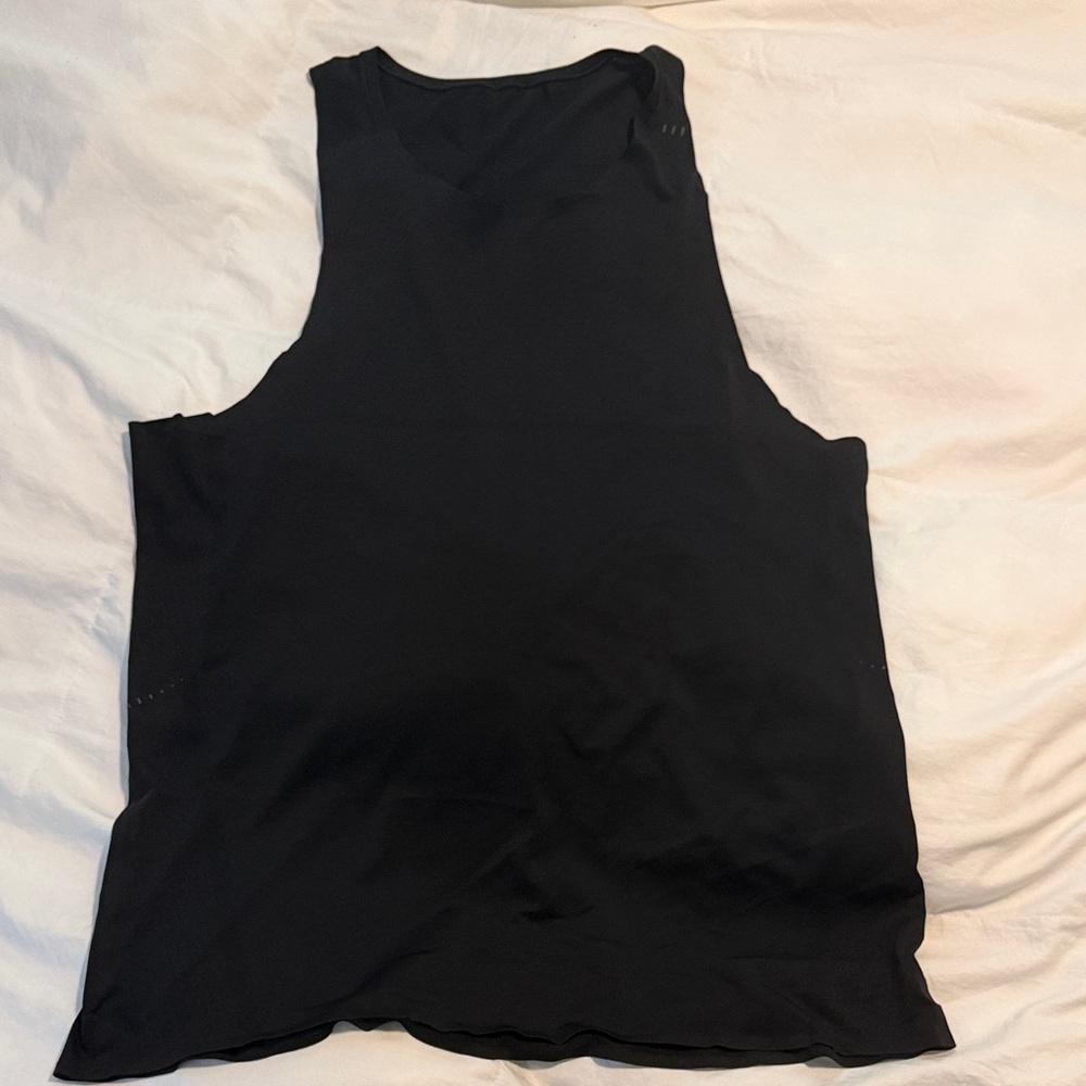 Men’s lululemon Fast and Free Black Running Tank Top - Medium
